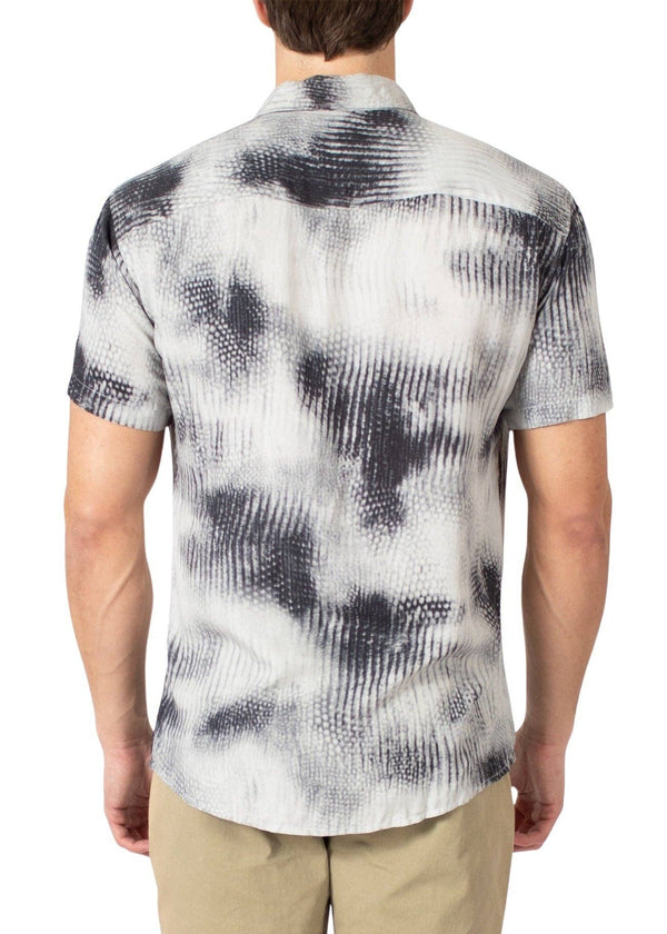 Men’s Grey Button Up Short Sleeve
