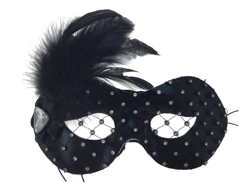 Black Feather Eye Mask