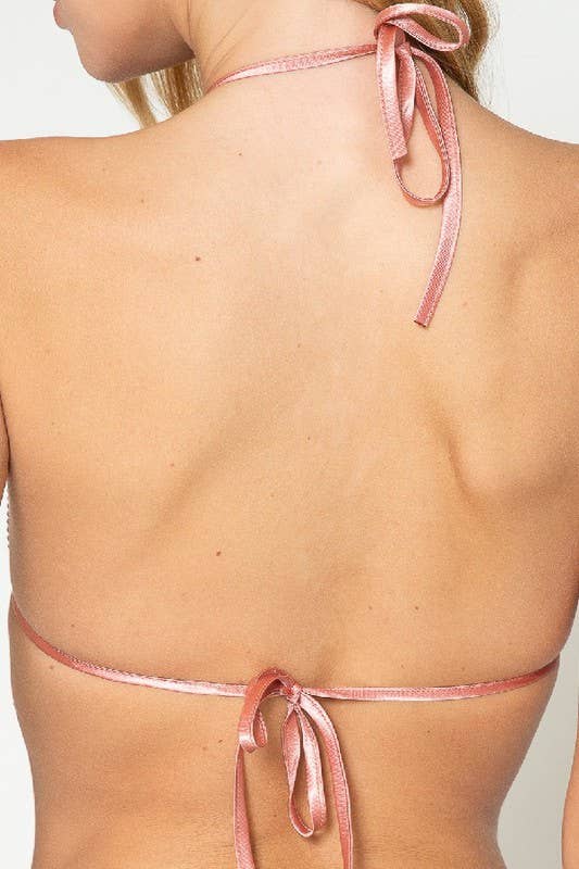 Rhinestone bikini top