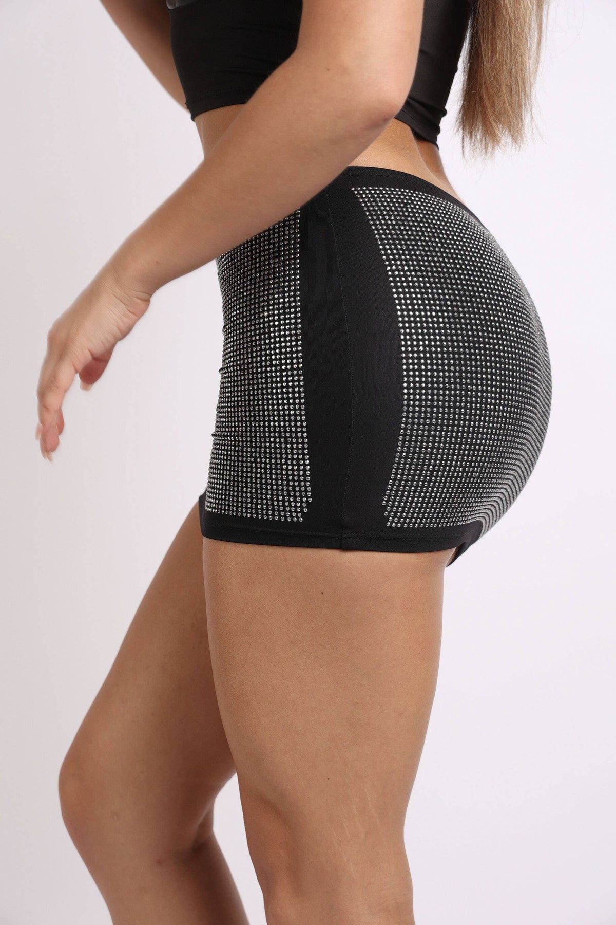 Rhinestone miniskirt