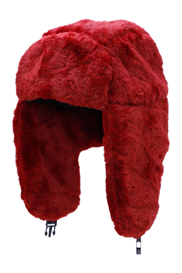 Fluffy Faux Fur Bomber Trapper Hat