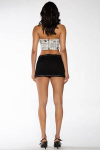 Studded Edge Mini Skirt