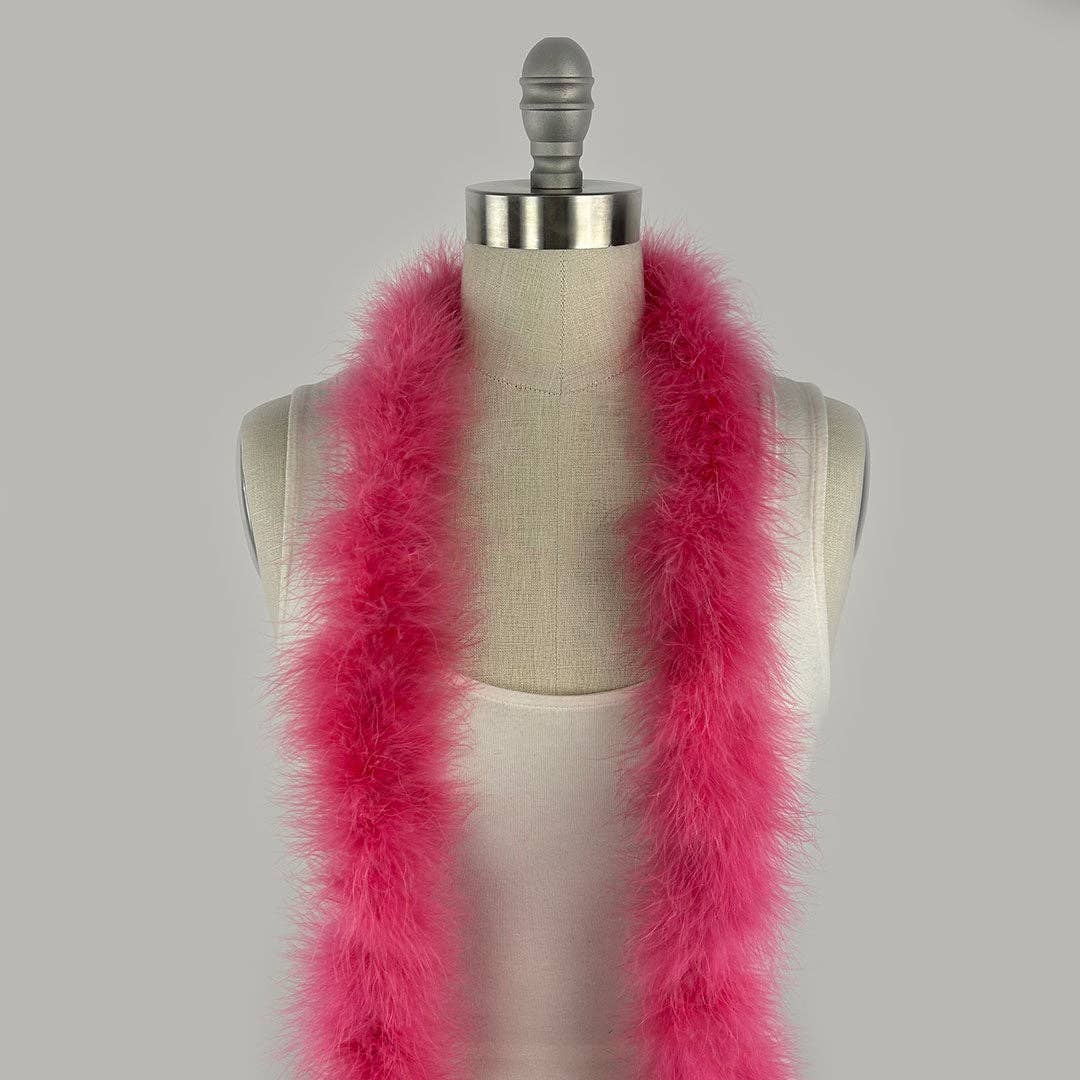 Full Marabou Feather Boa - Raspberry Sorbet