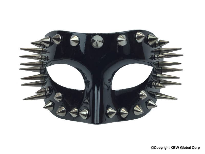 Black Spikes Half Face Mask