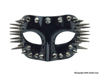 Black Spikes Half Face Mask