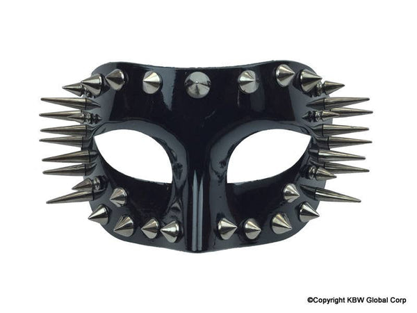 Black Spikes Half Face Mask