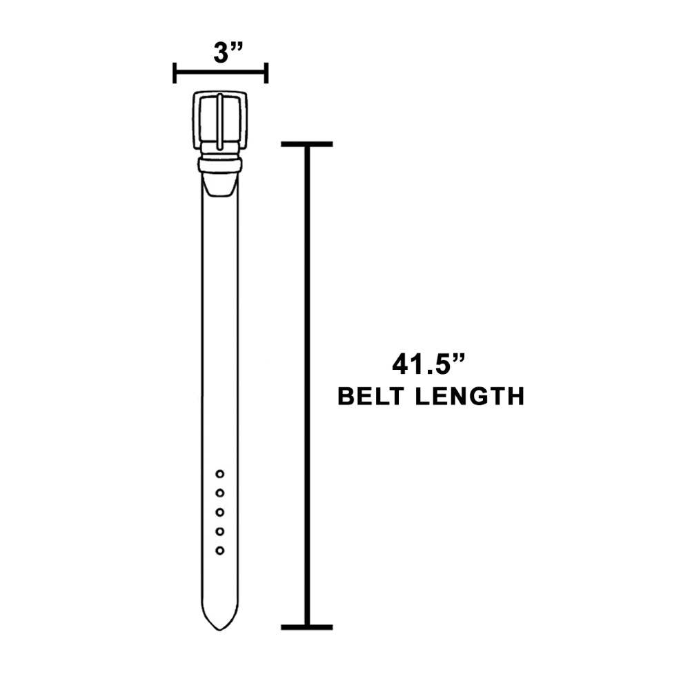 Studded Trim Vegan Leather Belt