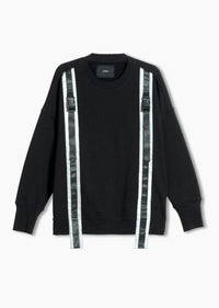 Men's Sweatshirt w/ Reflective Tape in Black