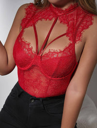 Lace Shoulder Bodysuit