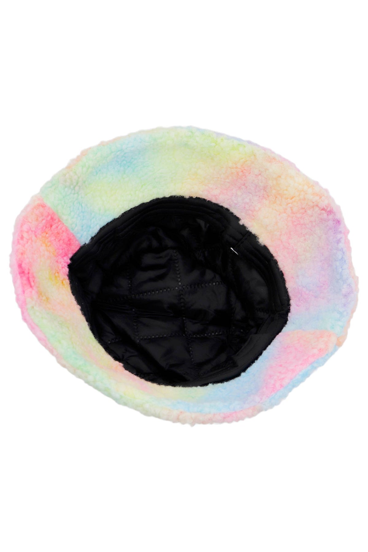 Tie Dye Fluffy Sherpa Fleece Bucket Hat