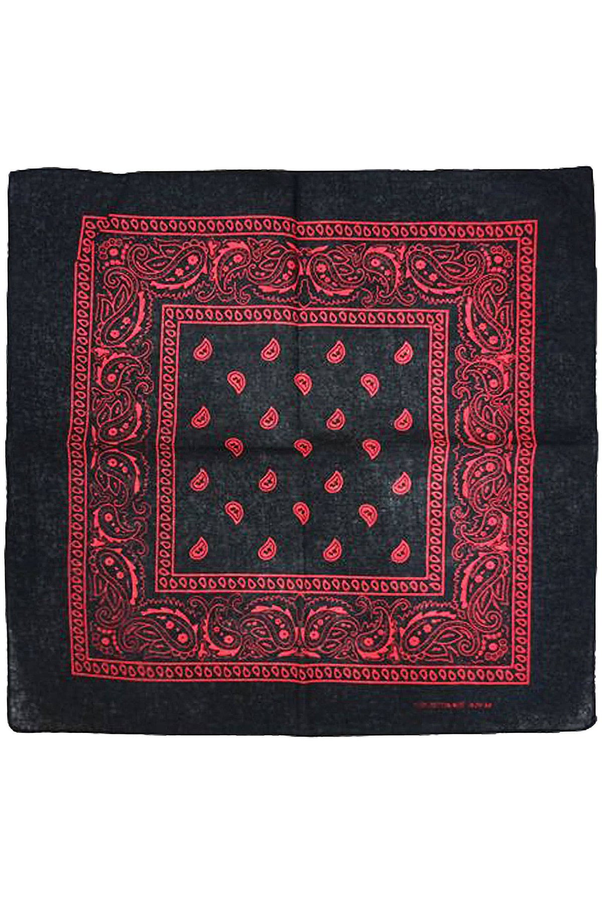 Classic Paisley Print Square Cotton Bandana