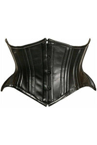 Black Buckle Curvy Corset