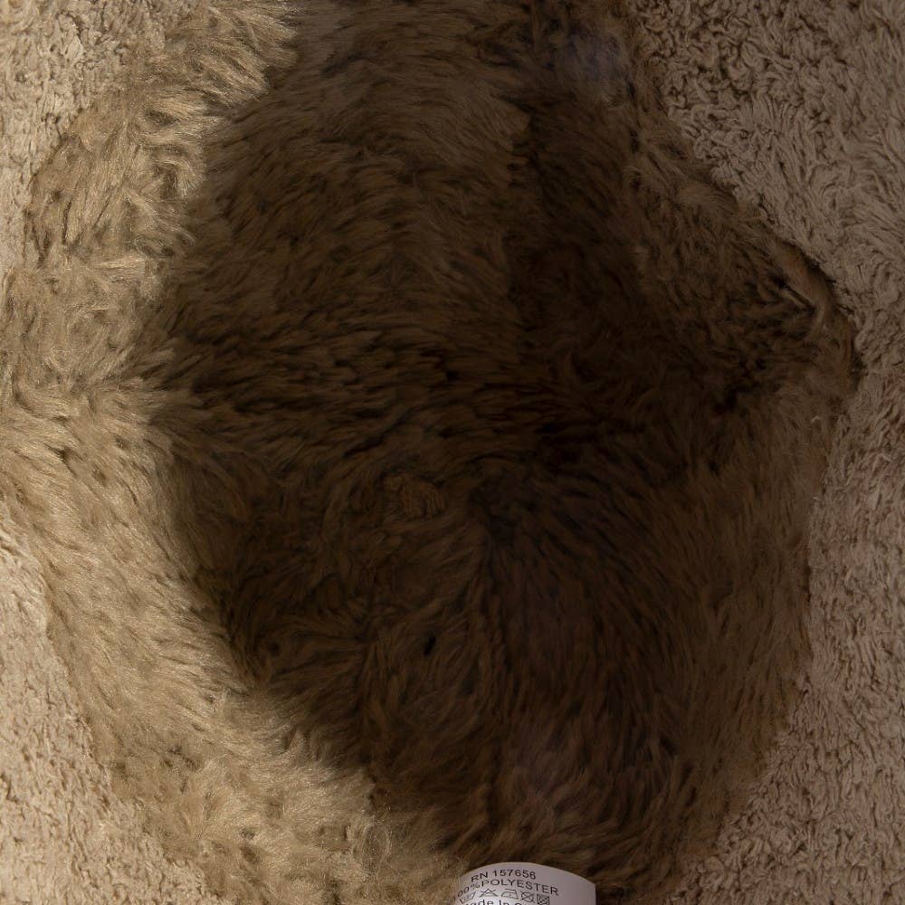 Mixed Faux Fur Loose Bucket Hat