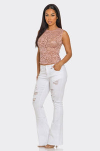 Lace Sleeveless Top