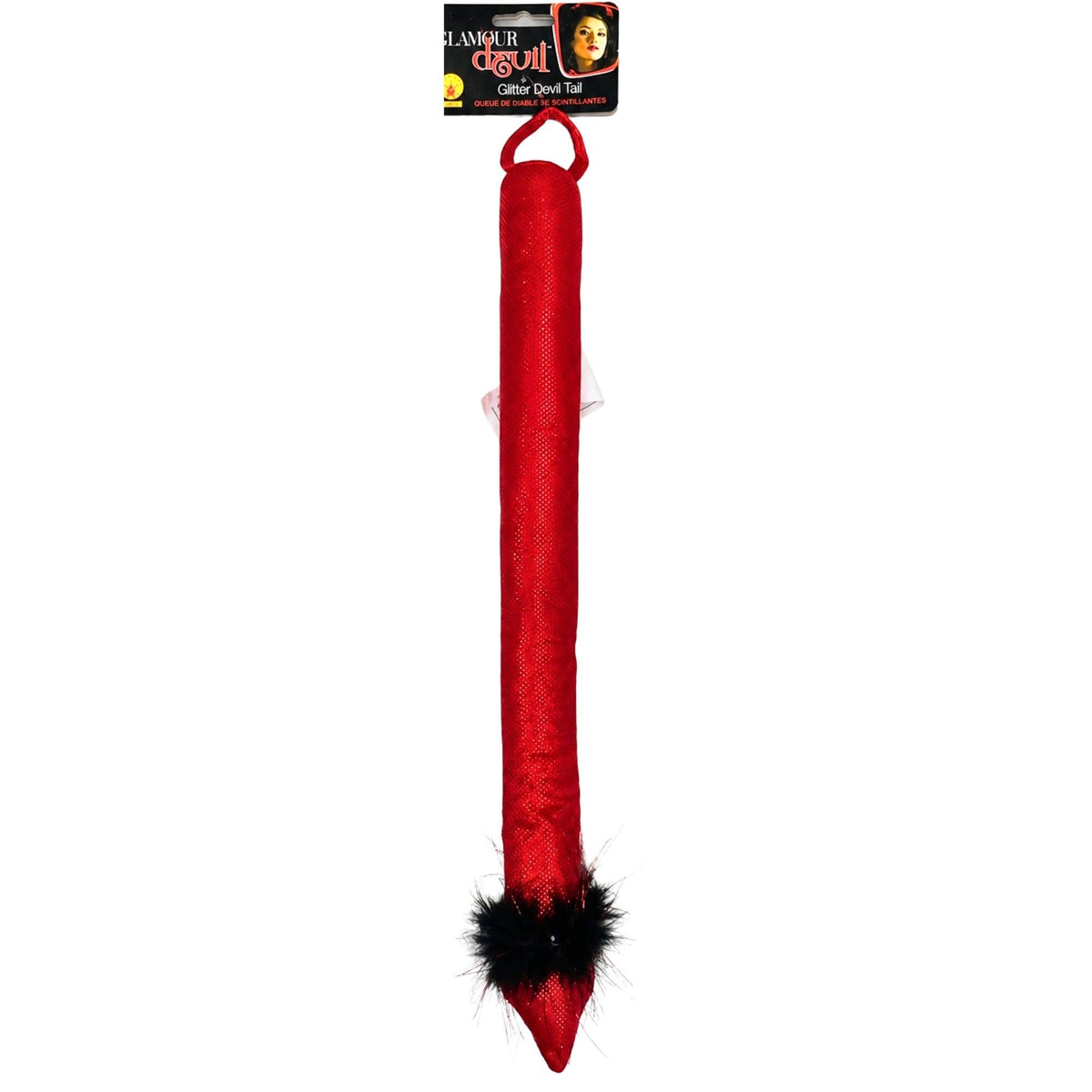 Red Glitter Devil Tail