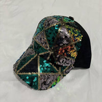 Sequin baseball cap