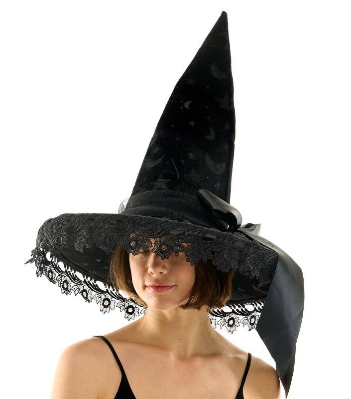Black Witch Lace Hat