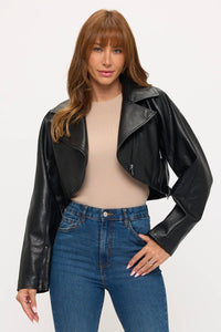 Viper Cropped Moto Jacket