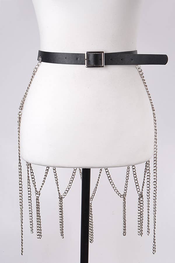 Belt With Chain Skirt