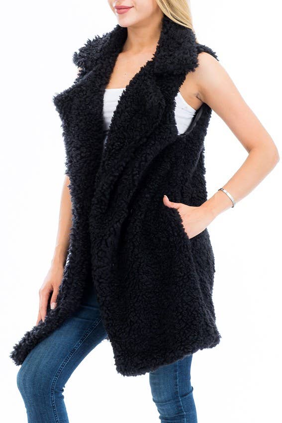 Shaggy Faux Fur Vest