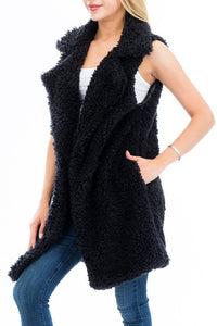 Shaggy Faux Fur Vest