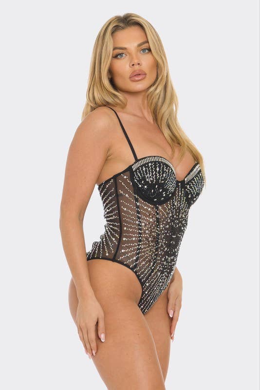 Crystal Sheer Bodysuit