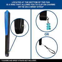 Metallic Blue X-Large Fan