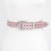 Rhinestone Multi Metal Glitter Belt
