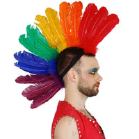 Rainbow Feather Mohawk - Quills
