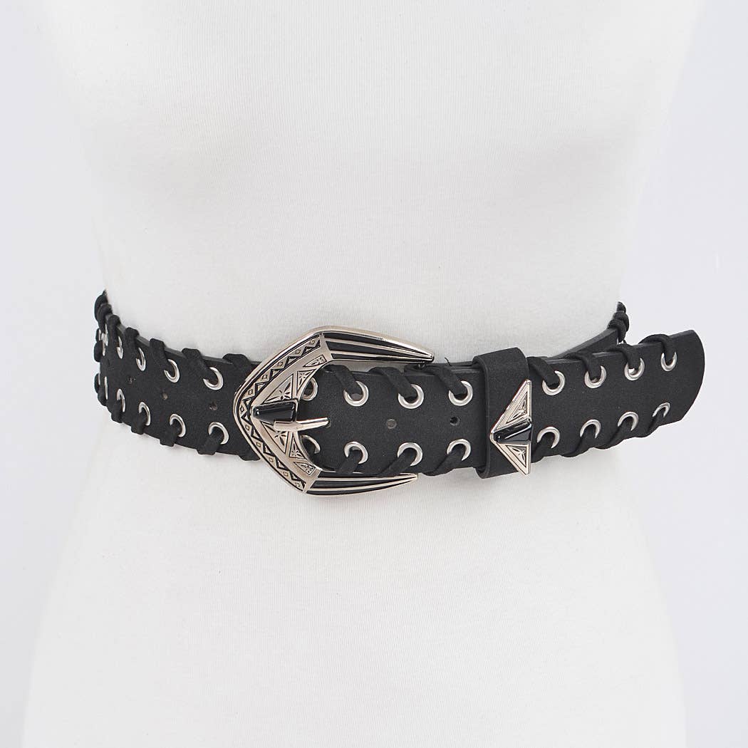 Multi Metal Eyelet Belt