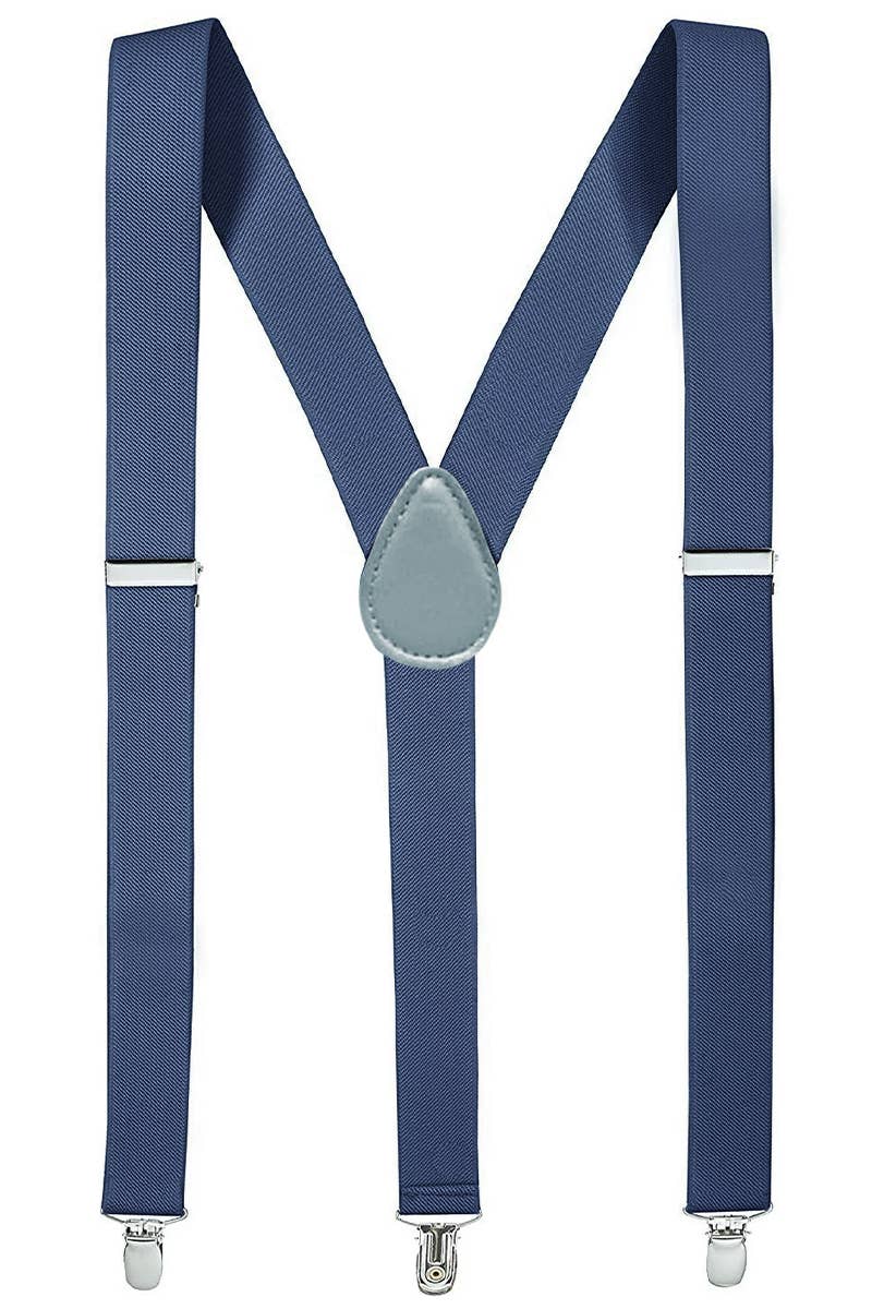 Slim Elastic Sweatband Clip-On Y-Back Suspenders