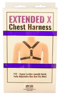 Chest Harness - X-Drop PVC Vegan Leather