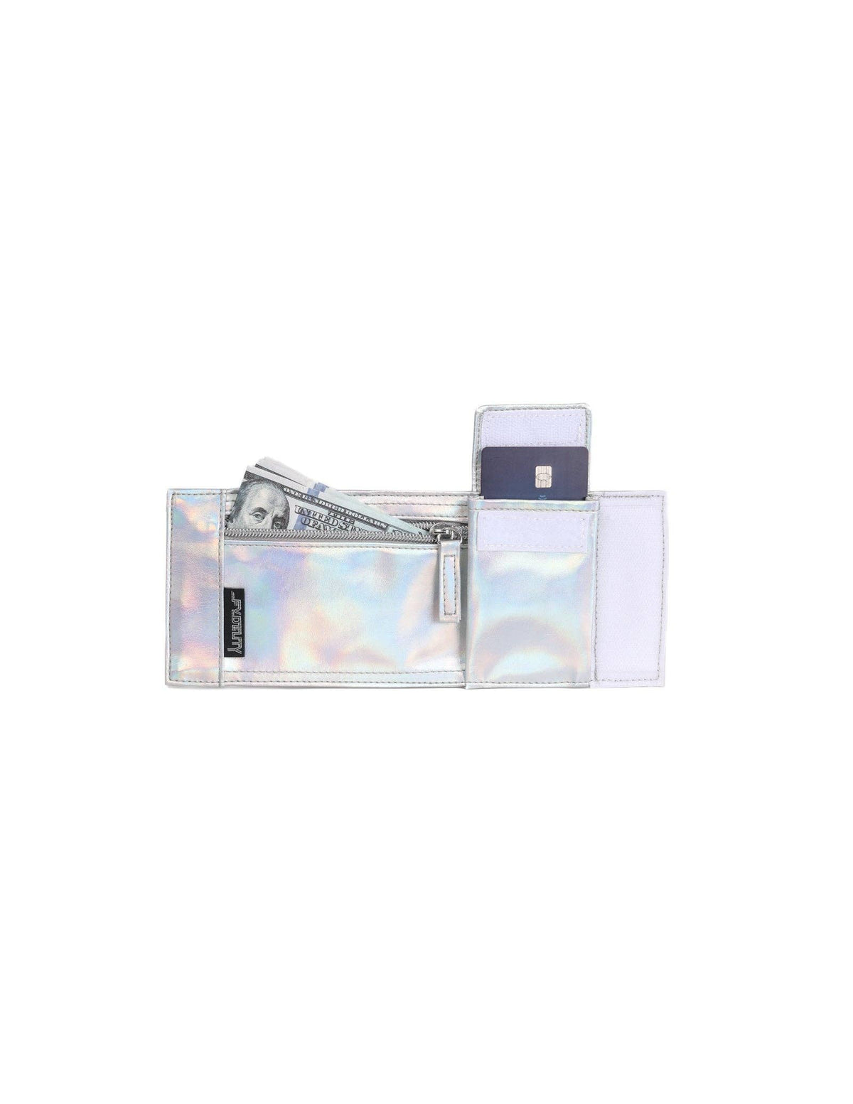 Wrist Wallet Laser Silver