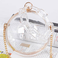 Round Clear Plastic W/Link Plastic Handle