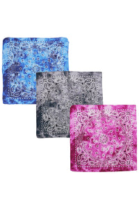 Paisley Tie Dye Marble Gradient Cotton Bandana