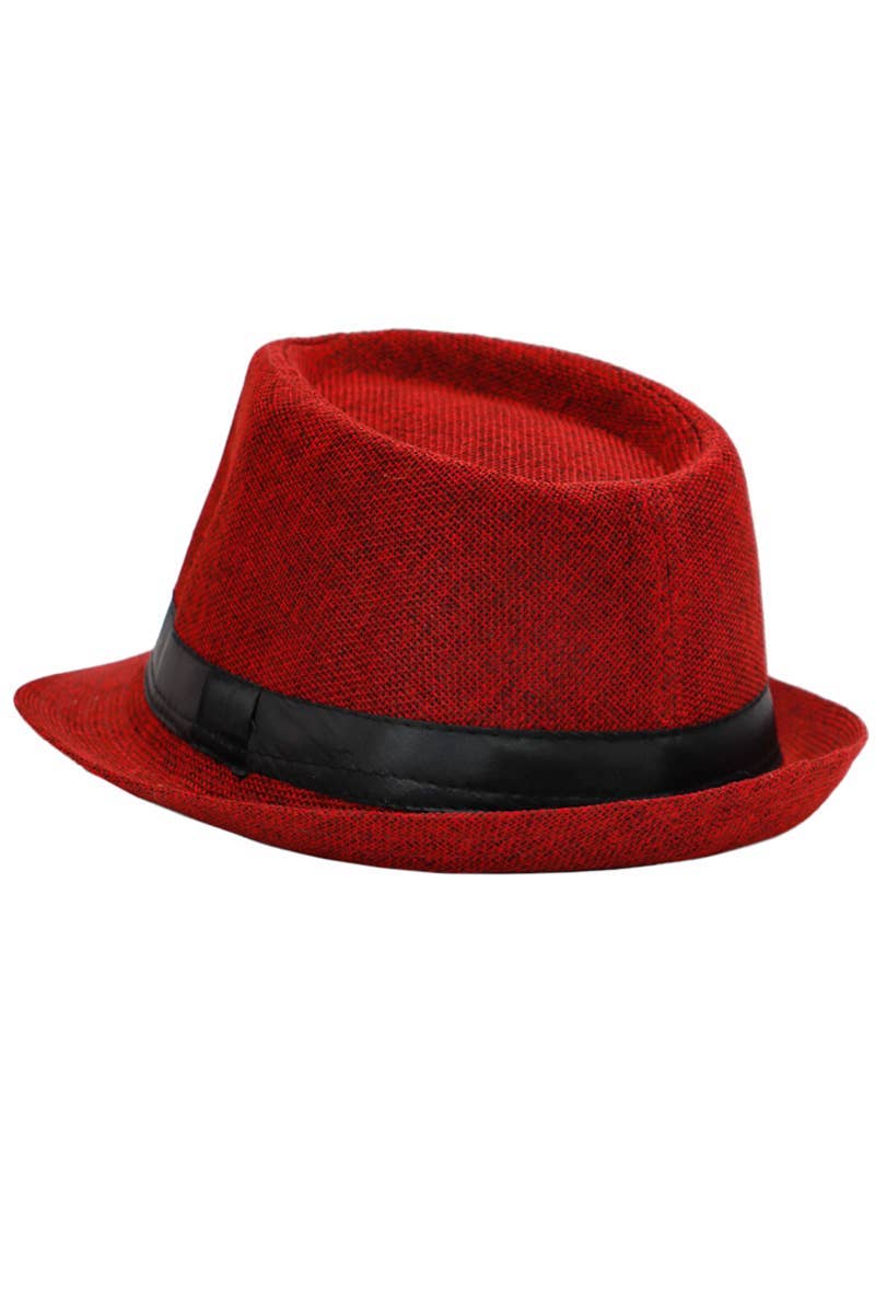 Open Weave Light Weight Flax Fabric Fedora