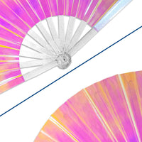 Iridescent Opal Light X-Large Hand Fan
