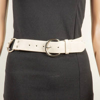 Concho Heart Faux Leather And Chain Belt