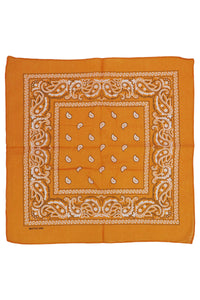 Classic Paisley Print Square Cotton Bandana