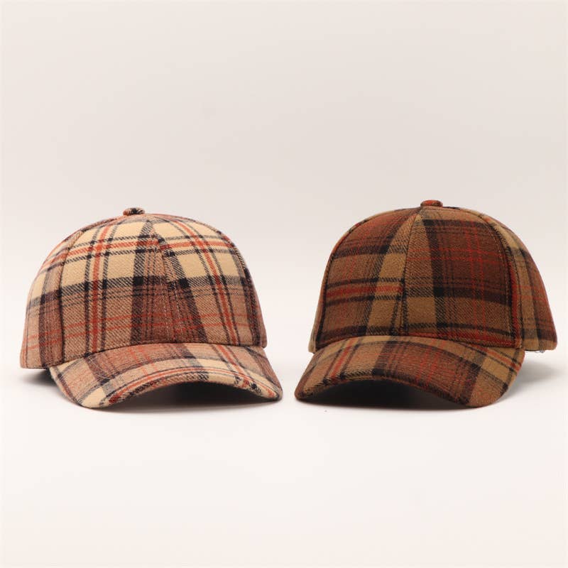 Plaid Baseball Cap