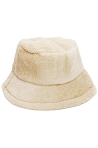 Oversized Fluffy Faux Fur Bucket Hat