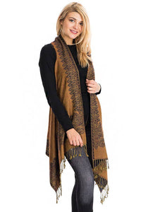 Luxury Paisley Pashmina Vests