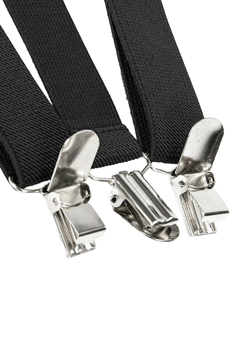 Slim Elastic Sweatband Clip-On Y-Back Suspenders