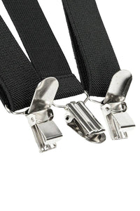 Slim Elastic Sweatband Clip-On Y-Back Suspenders