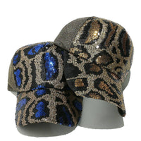 Party sequin leopard hat baseball cap