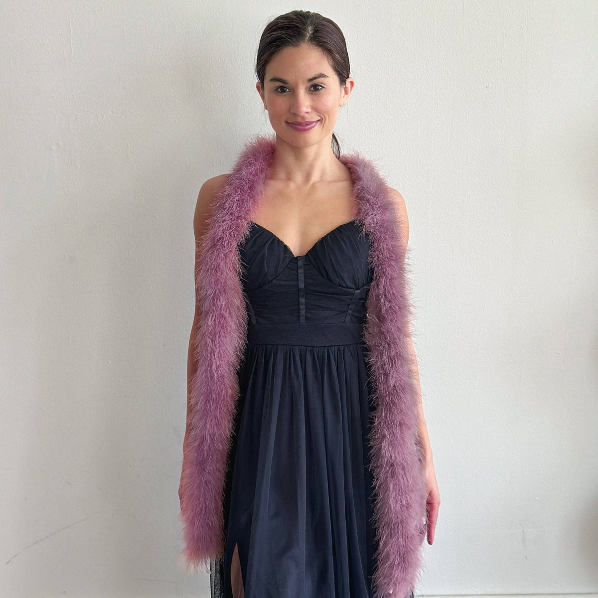 Full Marabou Feather Boa - Amethyst
