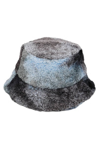 Tie Dye Fluffy Sherpa Fleece Bucket Hat