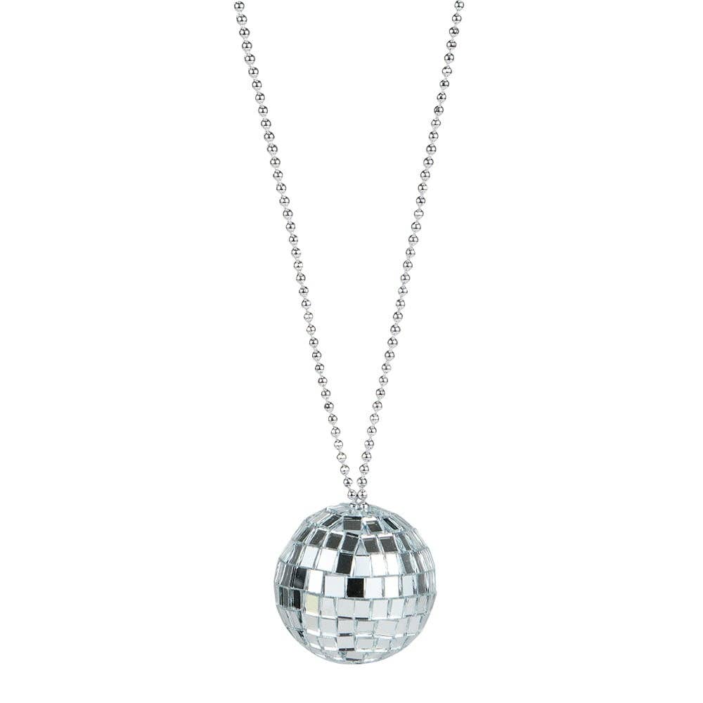 DISCO BALL NECKLACE 2"