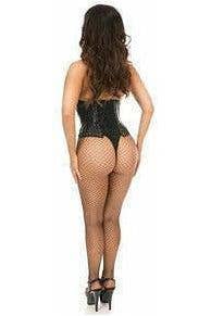 Patent Lace-Up Corset
