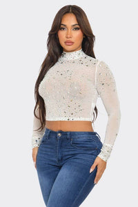 Teardrop Crystal Top